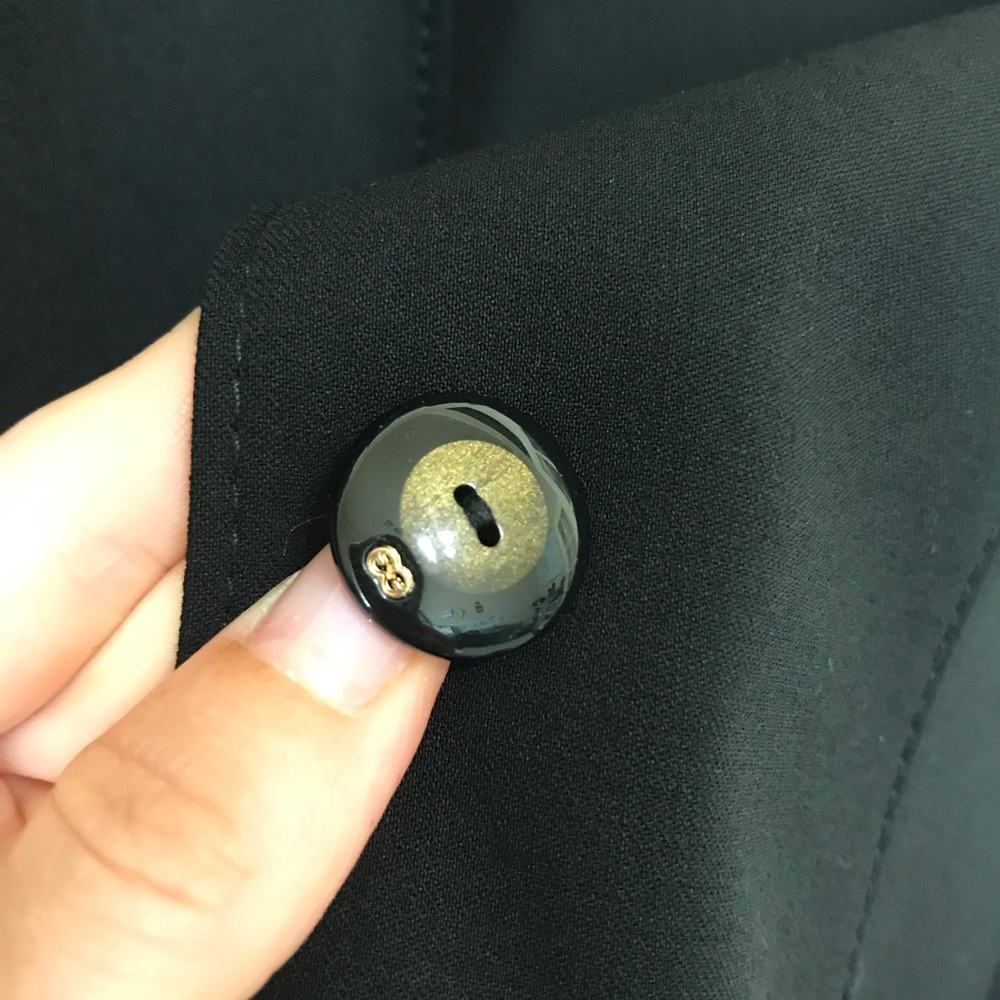 Escada Black Wool 3 Button Blazer Jacket - image 4